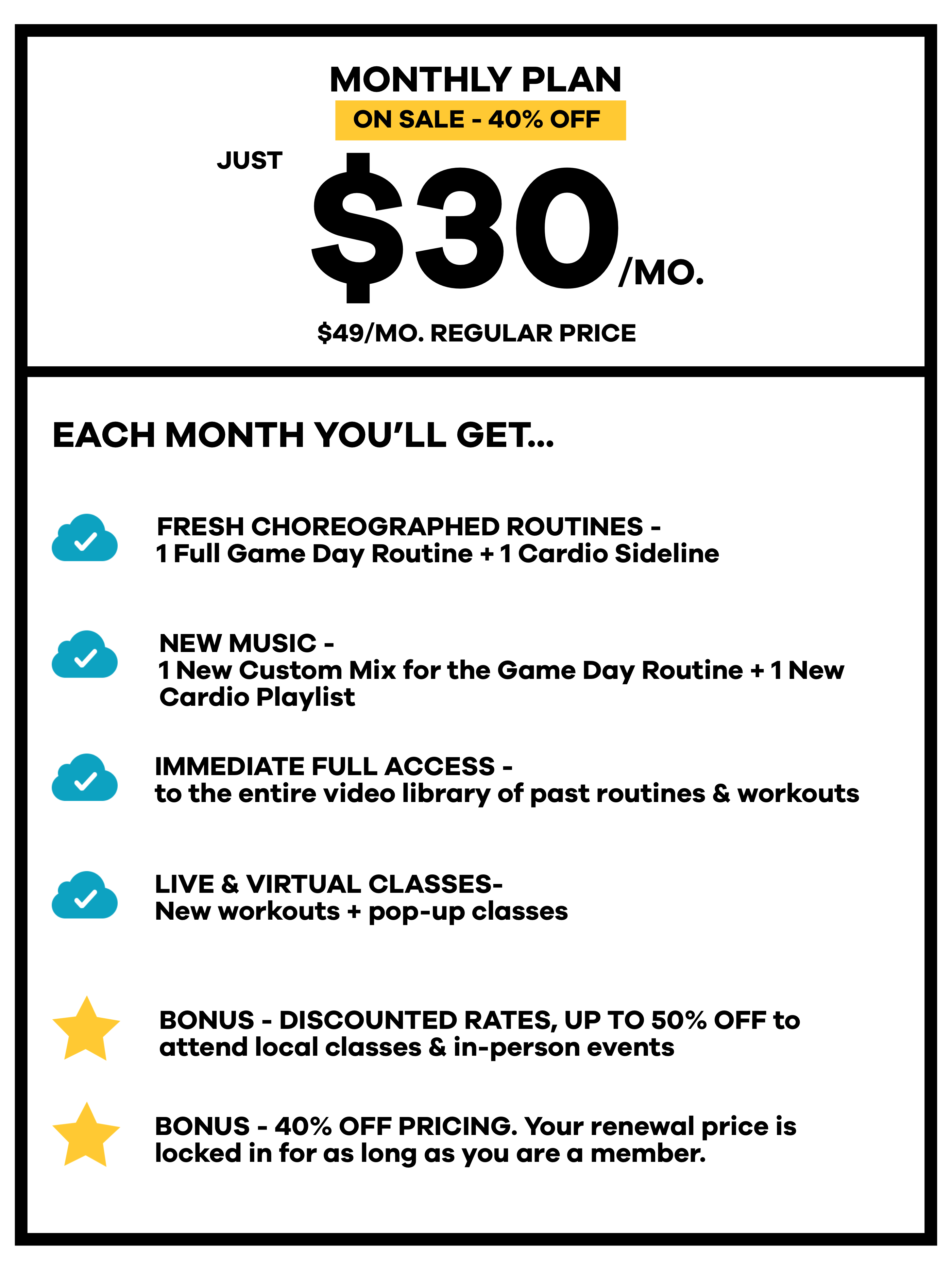 join our go fit win squad online membership - monthly plans available.
